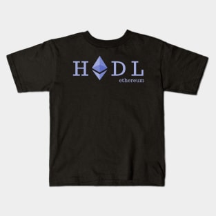 Ethereum - HODL - Cryptocurrency apparel Kids T-Shirt